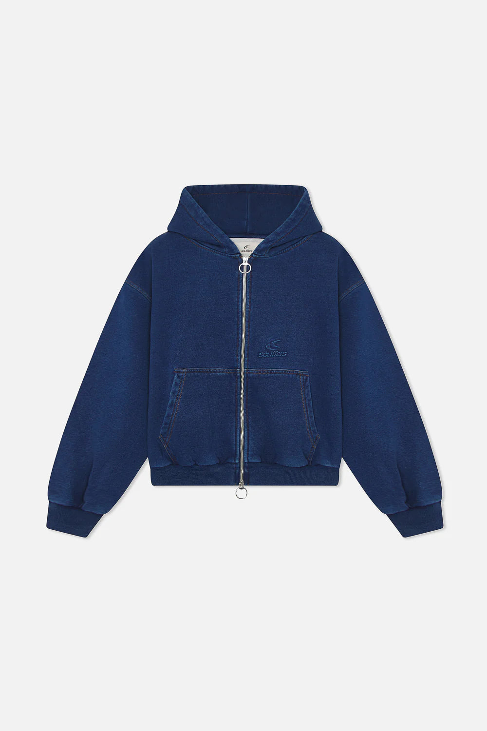 SCUFFERS DENIM ZIP HOODIE