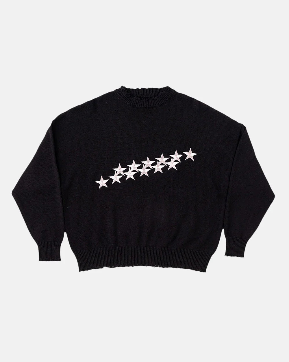 COLD CULTURE STARS SWEATER BLACK